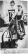 Mark Kropp and Chester Ziegenbein on Chester's Bicycle Built for Two